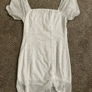 Altar’d State White Lace Short Sleeve Dress
